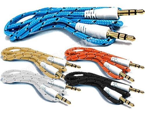 Cable De Audio Cordon 1 Metro Estereo Auxiliar Jack 3.5 Plug