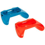 Empuñaduras Pro Para Joy-con (azul/rojo) (2 Unidades)