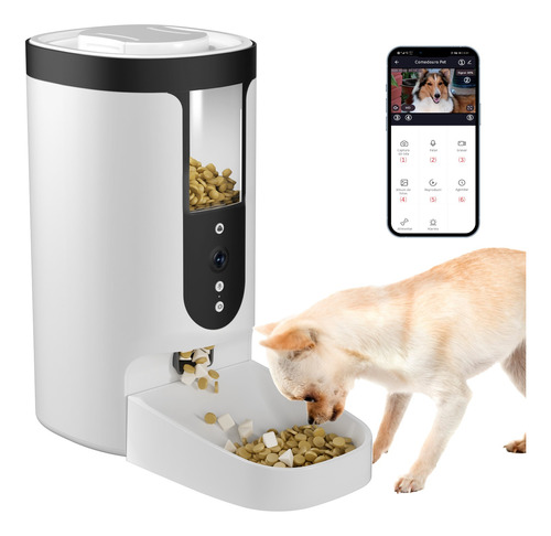 Alimentador Automático Pet Câmera Wifi Aplicativo 4l Newpet