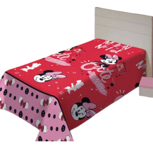 Manta Hipoalérgica Infantil Minnie Mouse Disney Jolitex