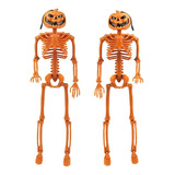 Esqueleto De Calavera Tridimensional De Calabaza Halloween