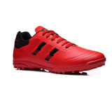 Tenis Futbol Rapido Niño Gattuso 203 Rojo / Negro