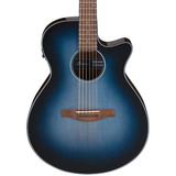 Guitarra Electroacustica Ibanez Azul Sombreado Aeg50