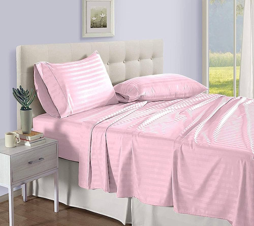 Juego De Sabanas Unicolor Hoteleras Supersoft Cama Sencilla 