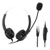 Auriculares Crystal Rj9 Call Center Con Cancelación De Ruido