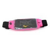 Riñonera Running Deportiva Con Visor Everlast Impermeable Color Fucsia Diseño De La Tela Liso