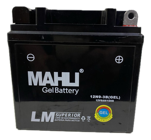 Bateria Gel 12n9-3b = Yb9l-b Mondial Fd 200