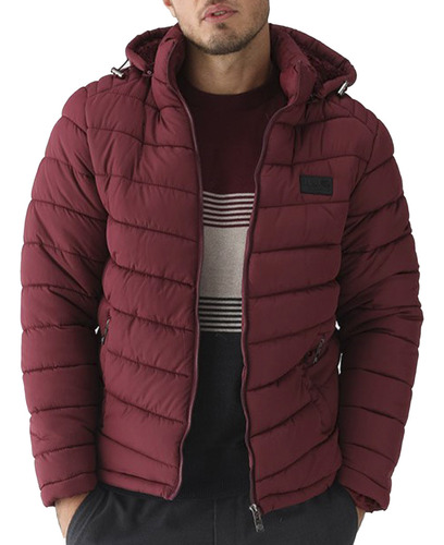 Jaqueta Puffer Peluciada Capuz Masculina Red Nose - 9560056