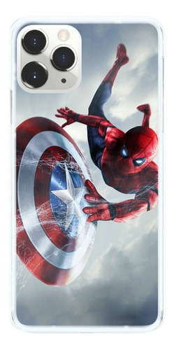 Capinha Compativel iPhone Samsung Xiaomi Homem Aranha Escudo