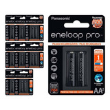 18 Pilhas Recarregaveis Eneloop Pro Aa Panasonic (9 Cart)