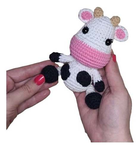 Vaca Mutilda - Muñeco Tejido - Amigurumi A Crochet