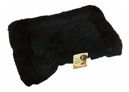 Tapete Cama Perro Transportadora Kennel Negro Gigante 92x57