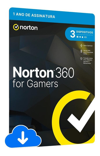 Norton 360 For Gamers 2023 3 Dispositivos 1 Ano Envio Rápido