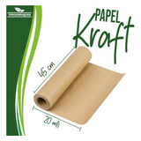 Papel Kraft Envoltura Empaque 45 Cm X 20 Metros