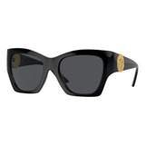 Gafas De Sol Versace Aviator L Metal Ve4452 Mujer Color Negro