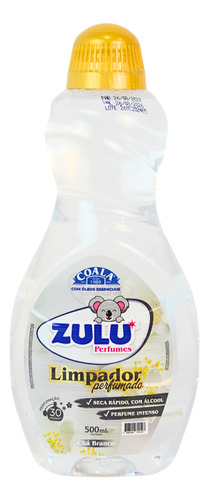 Limpador Perfumado Coala Chá Branco Zulu 30h Perfume 500ml