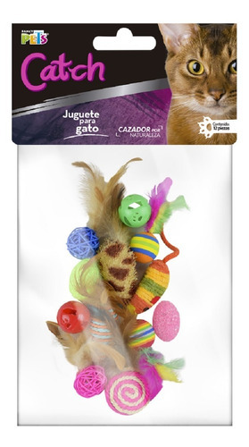 Juguete Para Gato Set De Juguetes Variados Fancy Pets 12 Pz 