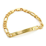 Pulsera Personalizada Myka Para Hombre - Plata 925, Oro 18k 