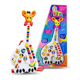 Brinquedo Infantil Guitarra Girafa Fazendinha Animais Sons
