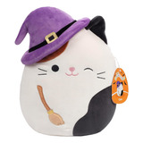 Peluche Squishmallows, Diseño Cam El Gato Bruja, De 25.4 Cm