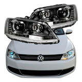 Par Faros Vw Jetta Mk6 2010 - 2017 Drl Xenon Plug And Play