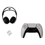 Kit Suporte Parede Headset Pulse 3d + Suporte Controle Ps5