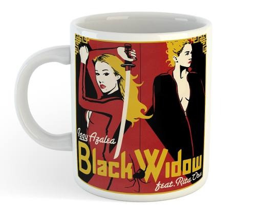 Taza De Plastico Iggy Azalea Ft. Rita Ora Blakc Widow