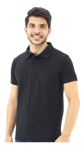 Camiseta Gola Polo Com Bolso - Piquet