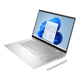 Notebook Hp Envy X360 15-es2075cl Plateada Táctil 15.6 , Intel Core I7 1260p  16gb De Ram 1tb Ssd, Intel Iris Xe Graphics G7 96eus 1920x1080px Windows 11 Home