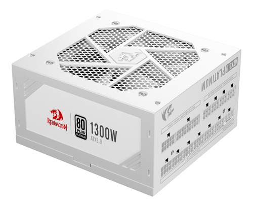 Fonte 1300w 80 Plus Platinum Branco Redragon Full Modular