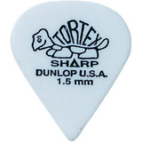 Dunlop Tortex Sharp Guitar Picks 1.50mm Blanco 72 Paquete