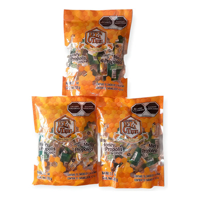 La Tía Trini Caramelos De Miel Y Propóleo 55 Pzas (3 Bolsas)