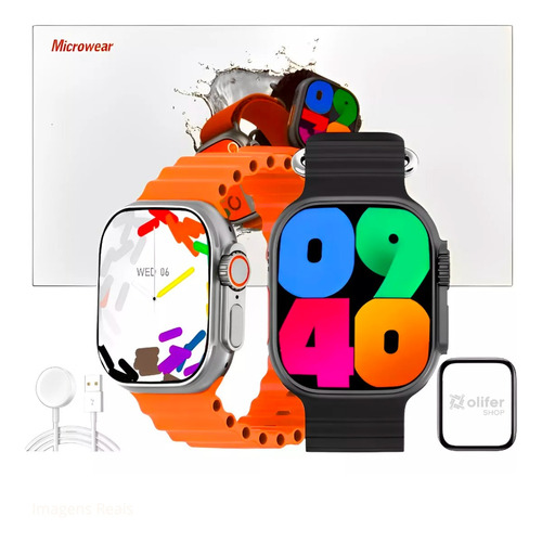 Relógio Smartwatch W69 Ultra 49mm Series 9 Gps Android Ios 