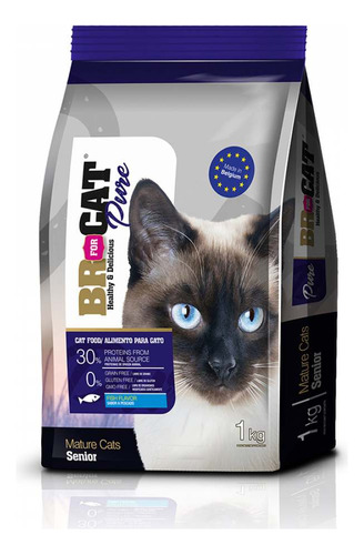 Concentrado Gato Br For Cat Pure Senior 1 Kg 30010