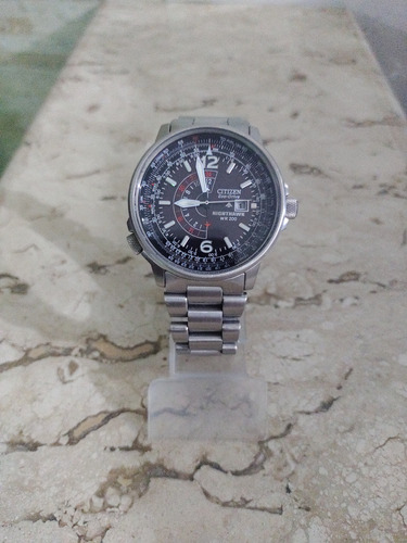 Relógio Citizen Eco Drive Pilot Nighthawk Bj7000-52a Top.