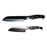  Duo De Cuchillos De Cocina Tipo Santoku De Acero Inoxidable