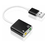 Tarjeta De Sonido7.1 Conector Usb C Audio Y Micrófono 3.5mm