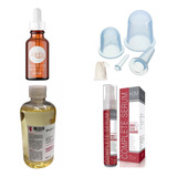 Ventosas X 4 + Aceite Corporal + Jojoba Oil + Complete Serum