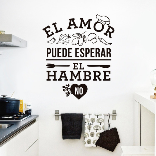 Frase Decorativa Vinilo Adhesivo Cocina