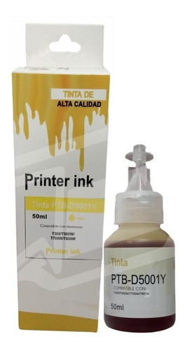 Botella De Tinta Compatible Brother Bt5001y Dcp-t300 T500w 