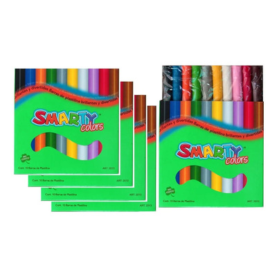 Plastilina Escolar De Colores 5 Cajas Con 10 Barritas C\u002Fu | MercadoLibre