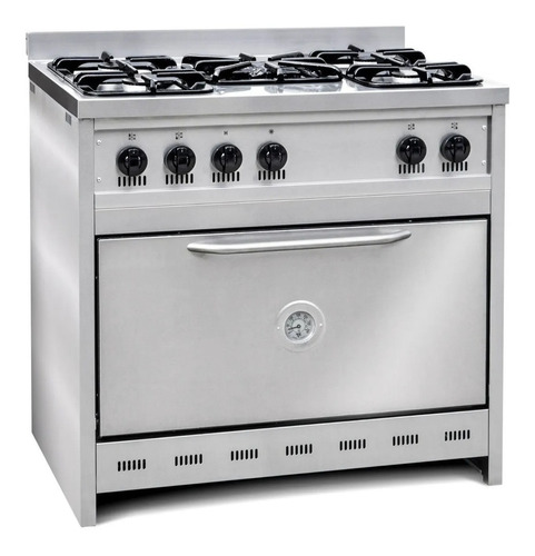 Cocina Industrial Cf 90cm C/ Horno Pizzero Acero A Gas