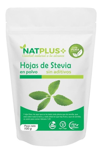 Stevia En Polvo (hojas) 100g.