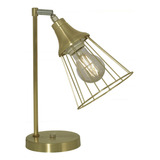 Velador Jaula Vintage Moderno Apto Led, Cobre. 