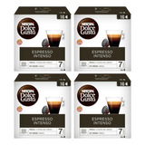 Capsulas Nescafé Dolce Gusto Espresso Intenso 16 Unidades X4