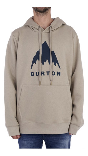 Burton Hoodie Mountain Vault Pullover Cemento Buzo