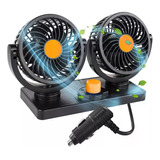 Ventilador De Coche De Doble Cabezal, Salida De Aire Portáti