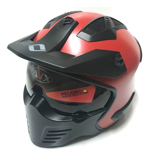 Casco Integral, Enduro, Abierto 3 En 1 Avx Fs 726 En Moto 46