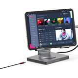 8 En 1 Soporte Giratorio Para iPad Tableta Hub Usb C 4k Hdmi