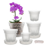 Vaso De Orquídea, 8 Vasos De Orquídeas Transparentes Com Fur